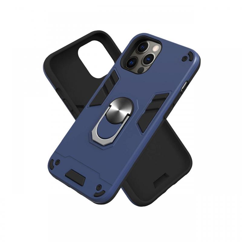 Husa iPhone 12 Pro Max Lemontti Armour Series 2 in 1 Royal Blue