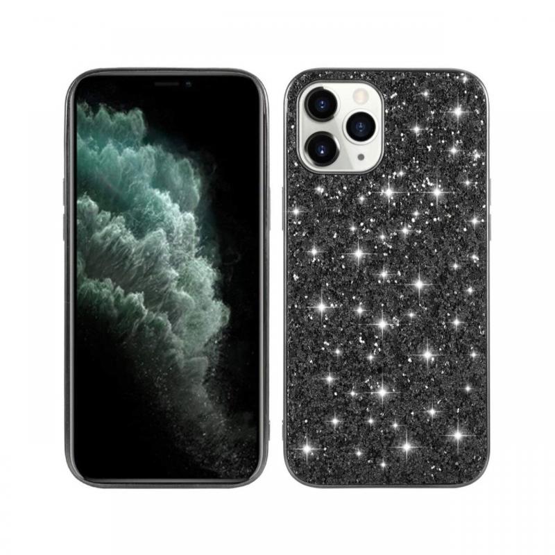 Husa iPhone 12 Pro Max Lemontti Glitter Powder Black