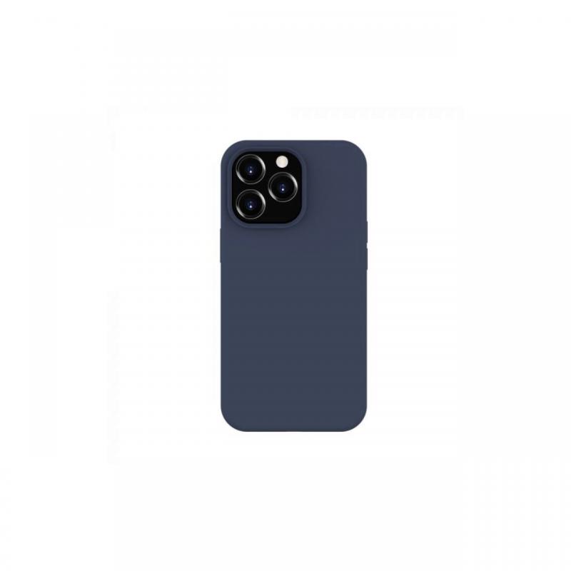 Husa iPhone 14 Pro Lemontti Liquid Silicon MagCharge Dark Blue