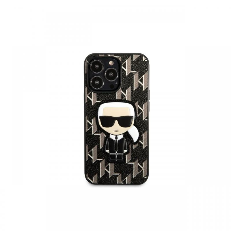 Husa iPhone 13 Pro Max Karl Lagerfeld Monogram Ikonik Negru