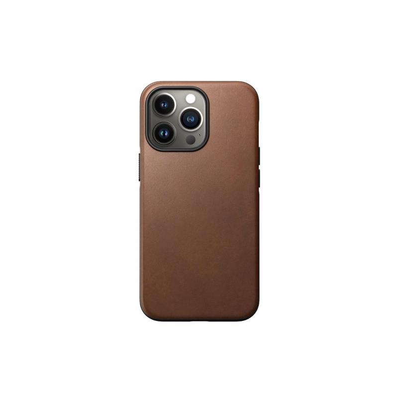 Husa iPhone 13 Pro Nomad Modern Leather Brown