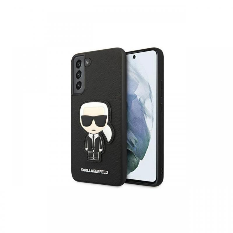 Husa Samsung Galaxy S22 Plus Karl Lagerfeld Saffiano Ikonik Karl`s Patch Negru