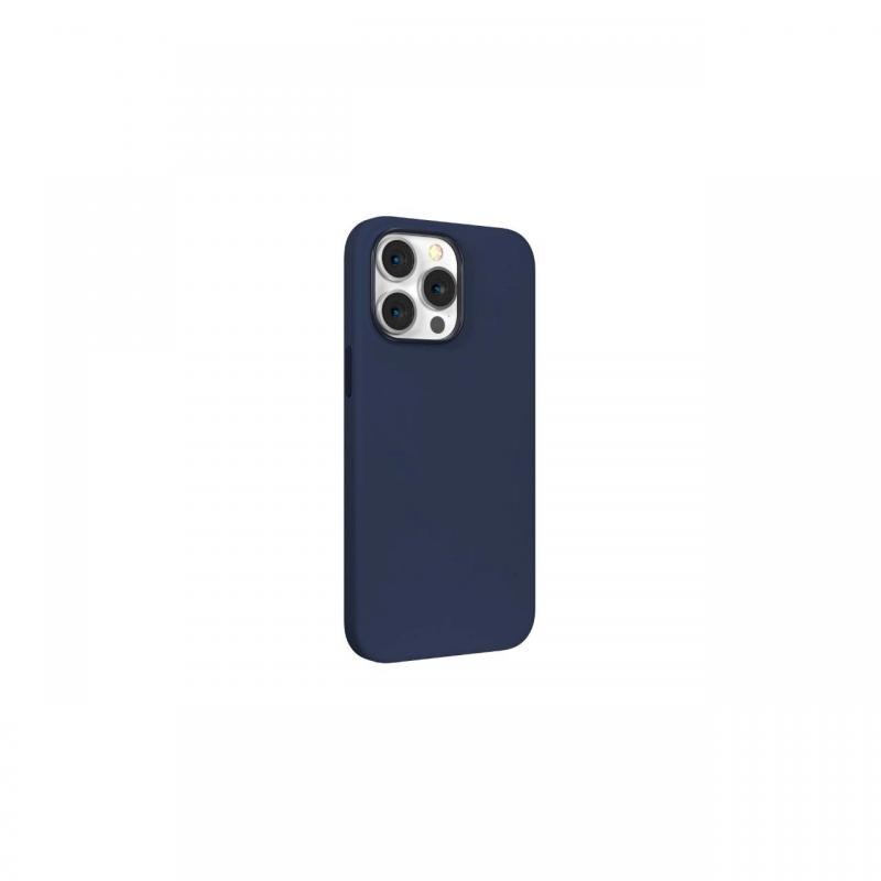 Husa iPhone 14 Pro Devia Nature Series Silicone Magnetic Navy Blue