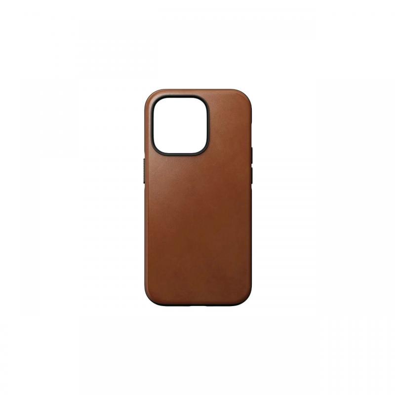 Husa iPhone 14 Pro Max Nomad Modern Leather MagSafe Brown