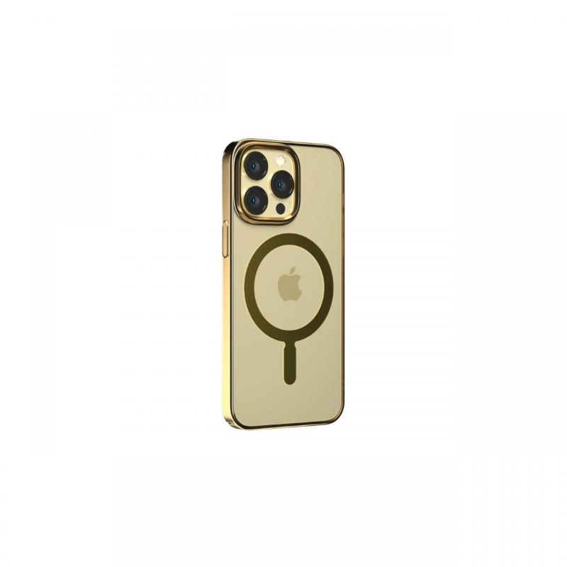 Husa iPhone 14 Plus Devia Glimmer Series Magnetic Gold