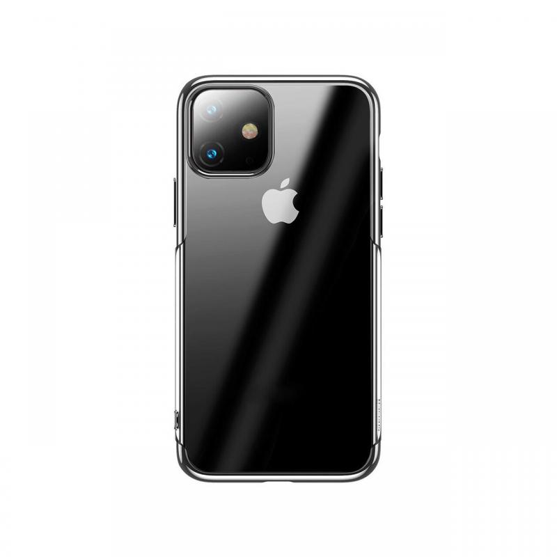 Husa iPhone 11 Baseus Silicon Shining Silver