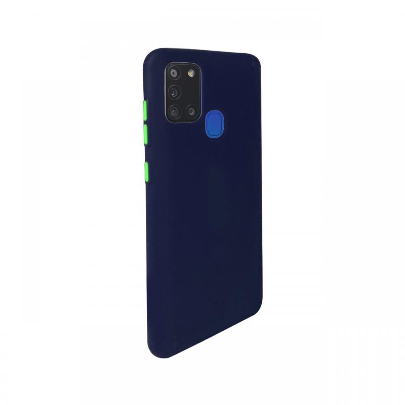 Husa Samsung Galaxy A21s Lemontti Solid Silicone Bleumarin