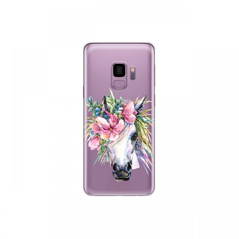 Husa Samsung Galaxy S9 G960 Lemontti Silicon Art Watercolor Unicorn