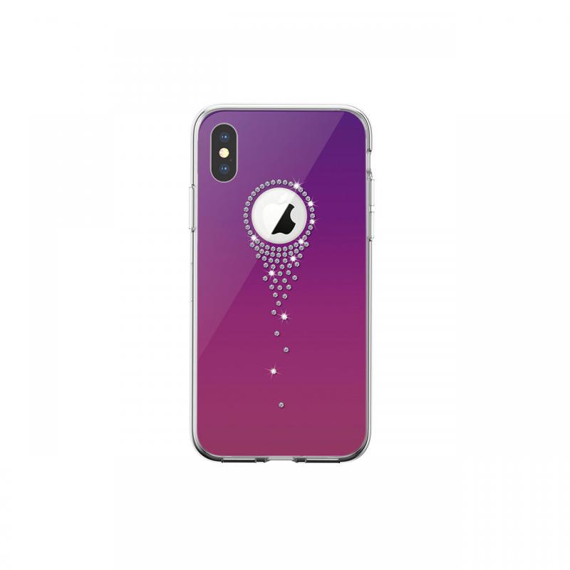 Carcasa iPhone XS / X Devia Angel Tears Gradual Purple