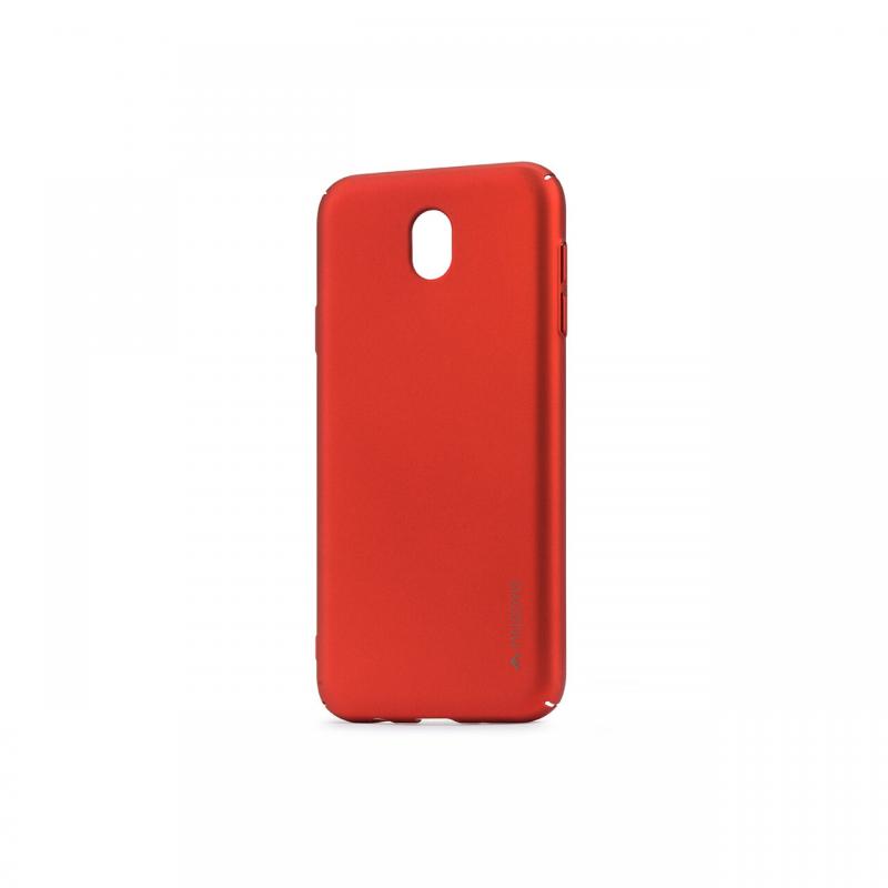 Carcasa Samsung Galaxy J3 (2017) Meleovo Metallic Slim 360 Red (culoare metalizata fina)