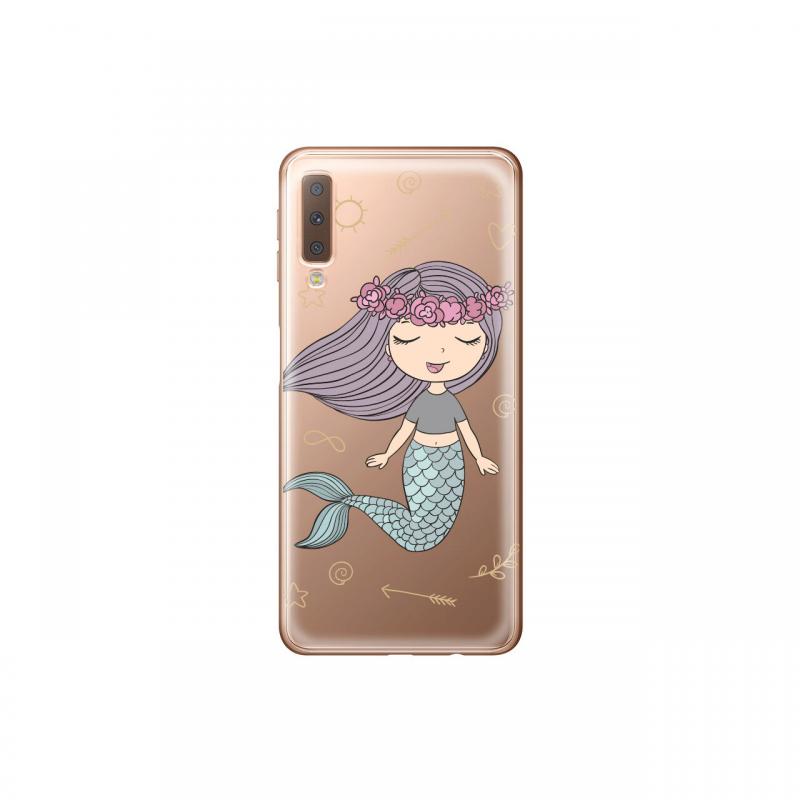 Husa Samsung Galaxy A7 (2018) Lemontti Silicon Art Little Mermaid