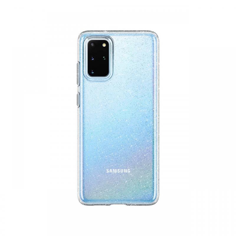 Husa Samsung Galaxy S20 Plus Spigen Liquid Crystal Glitter Crystal Clear