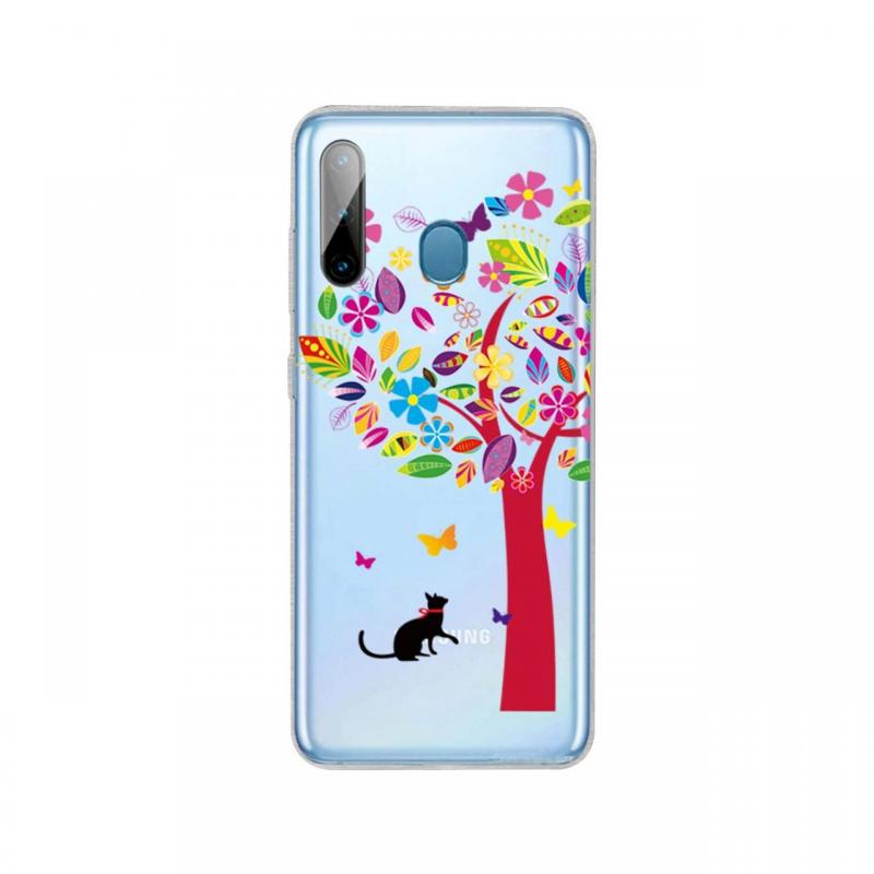 Husa Samsung Galaxy A11 / M11 Lemontti Painted Tree and Cat