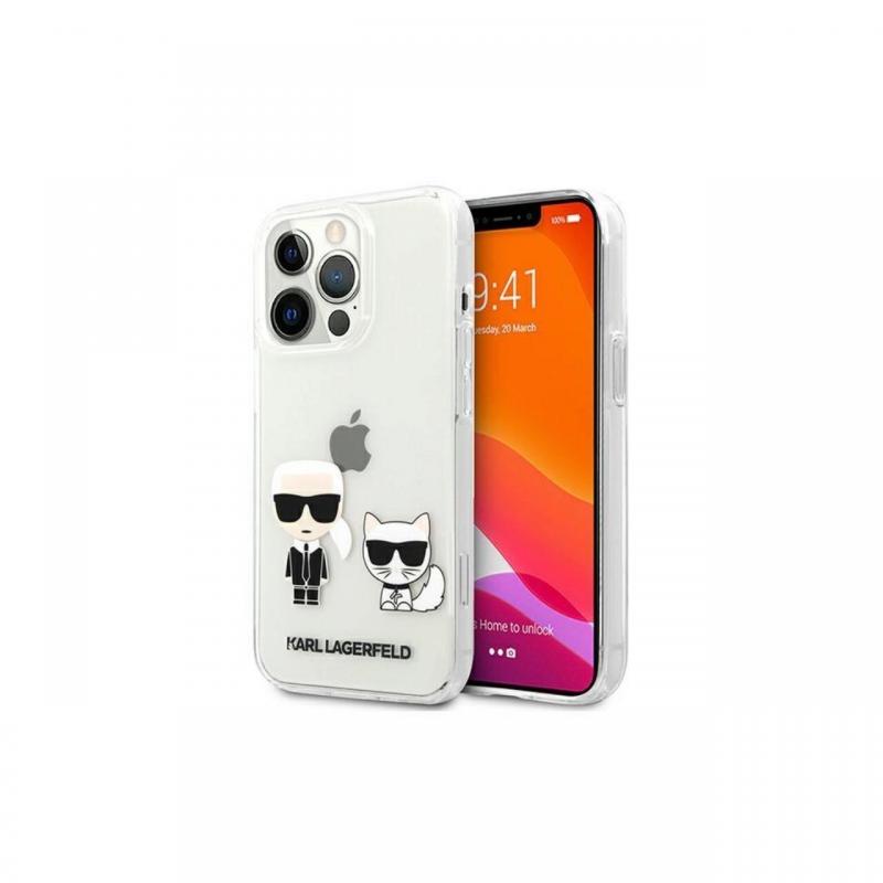 Husa iPhone 13 Pro Karl Lagerfeld Karl & Choupette Transparent