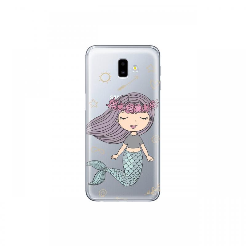 Husa Samsung Galaxy J6 Plus Lemontti Silicon Art Little Mermaid