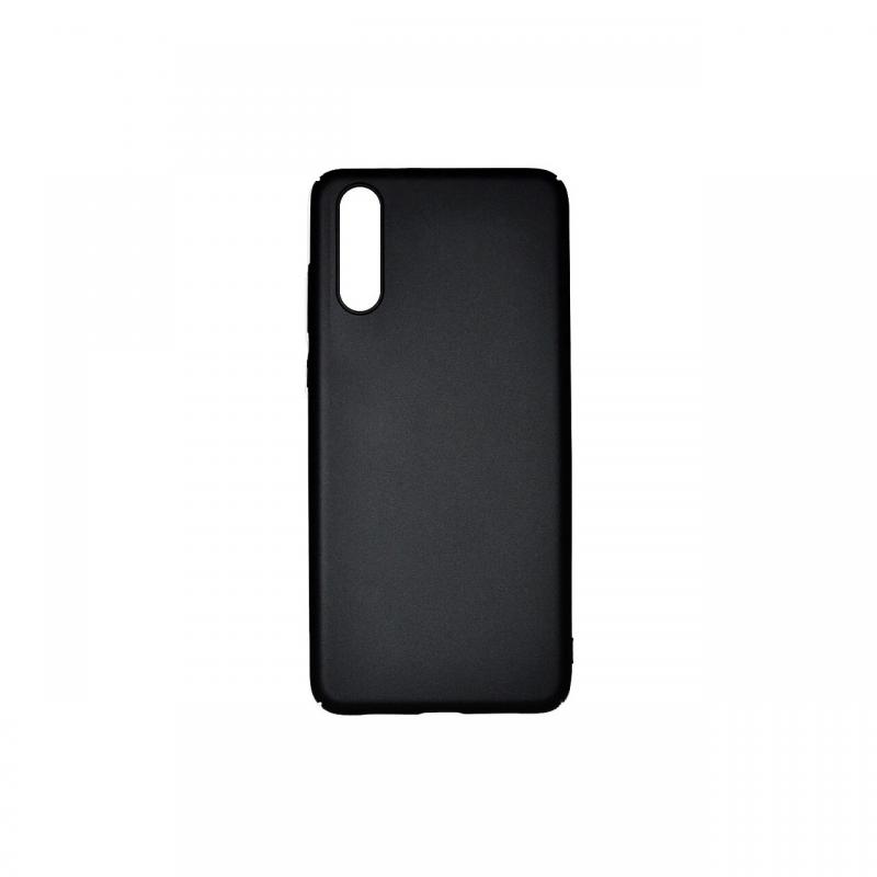 Carcasa Huawei P20 Just Must Uvo Black (material fin la atingere, slim fit)