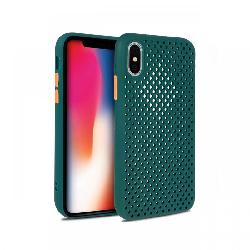 Husa iPhone X / XS Lemontti Bubble Verde