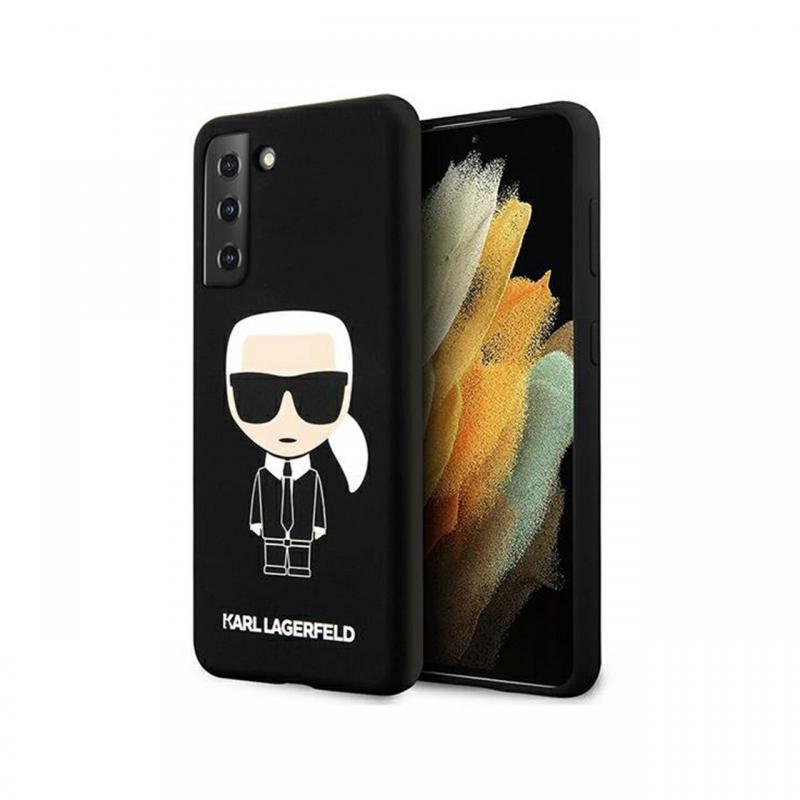 Husa Samsung Galaxy S21 Plus G996 Karl Lagerfeld Silicon Ikonik Negru