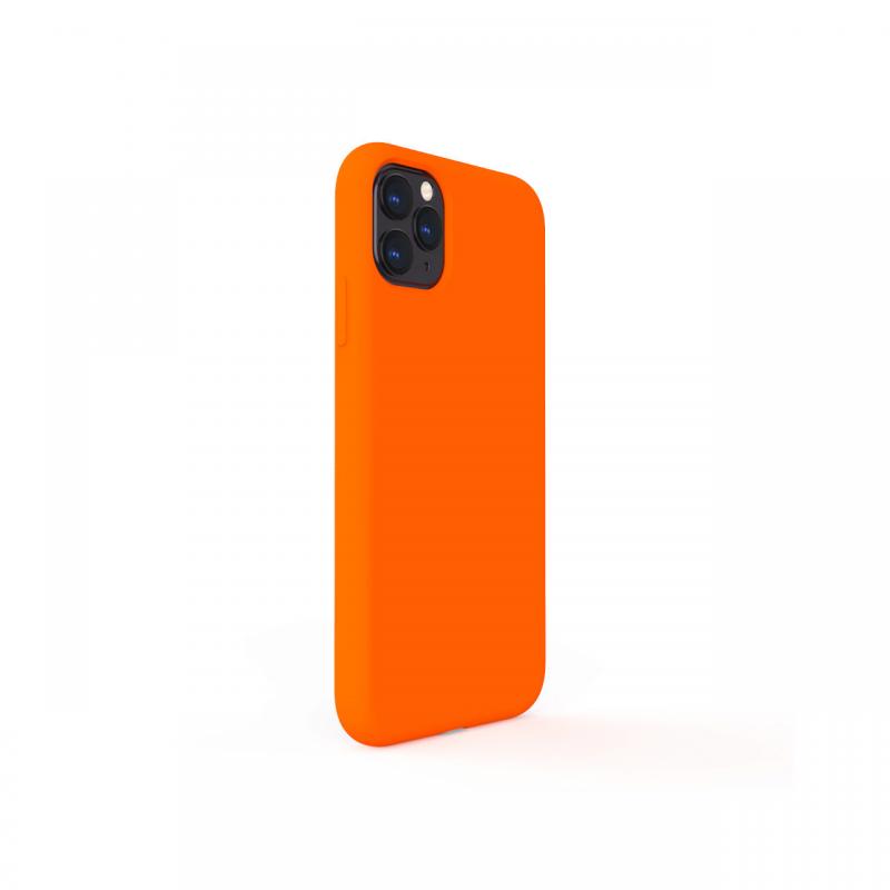 Husa iPhone 11 Pro Lemontti Liquid Silicon Orange