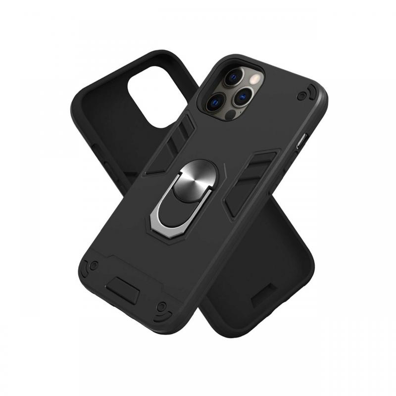 Husa iPhone 12 Pro Max Lemontti Armour Series 2 in 1 Black