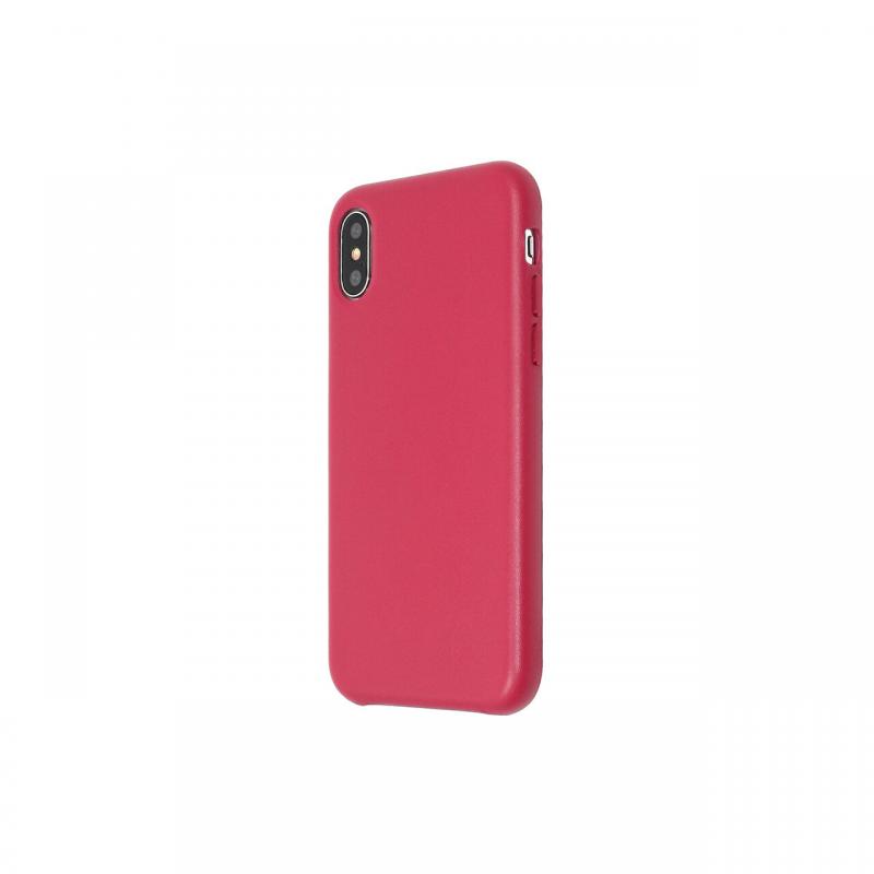 Carcasa iPhone X / XS Just Must Origin Leather Red (piele naturala)