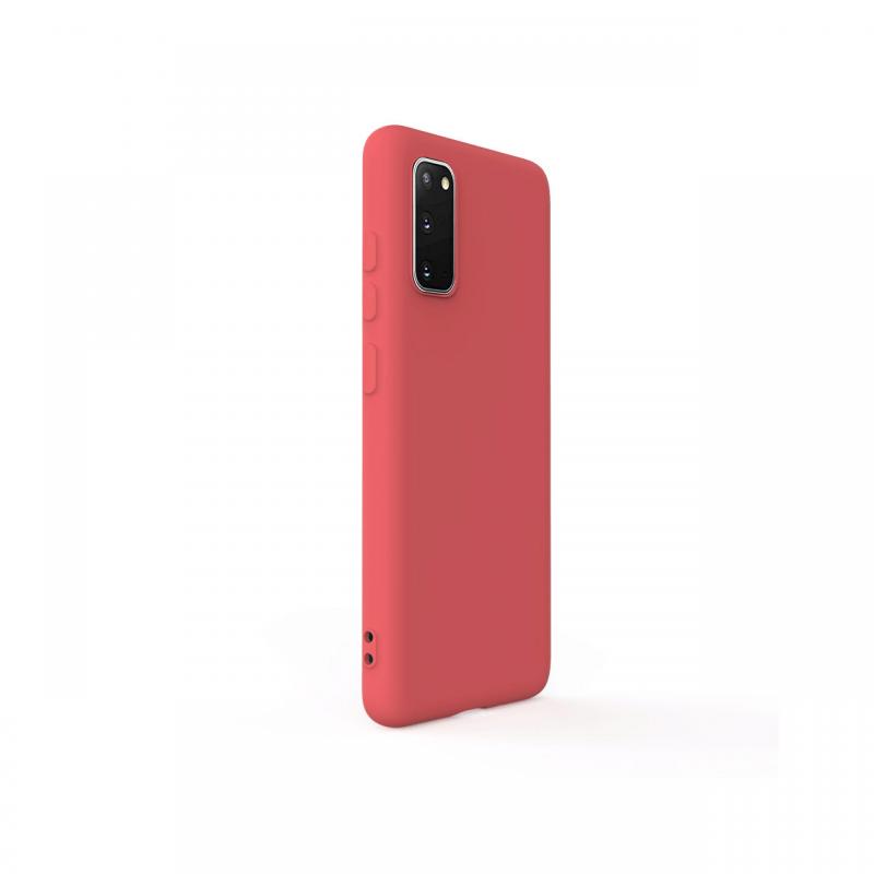 Husa Samsung Galaxy S20 Lemontti Silicon Soft Slim Santa Red