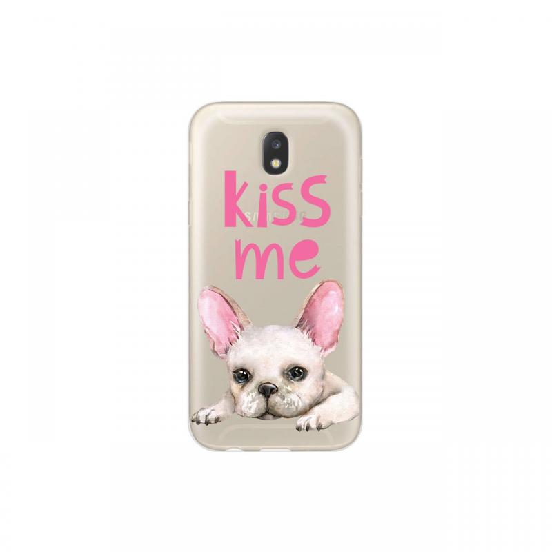 Husa Samsung Galaxy J3 (2017) Lemontti Silicon Art Pug Kiss