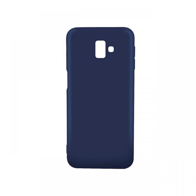 Husa Samsung Galaxy J6 Plus Lemontti Silicon Silky Albastru Inchis