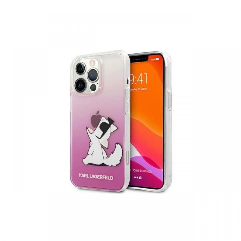 Husa iPhone 13 Pro Karl Lagerfeld Choupette Fun Roz