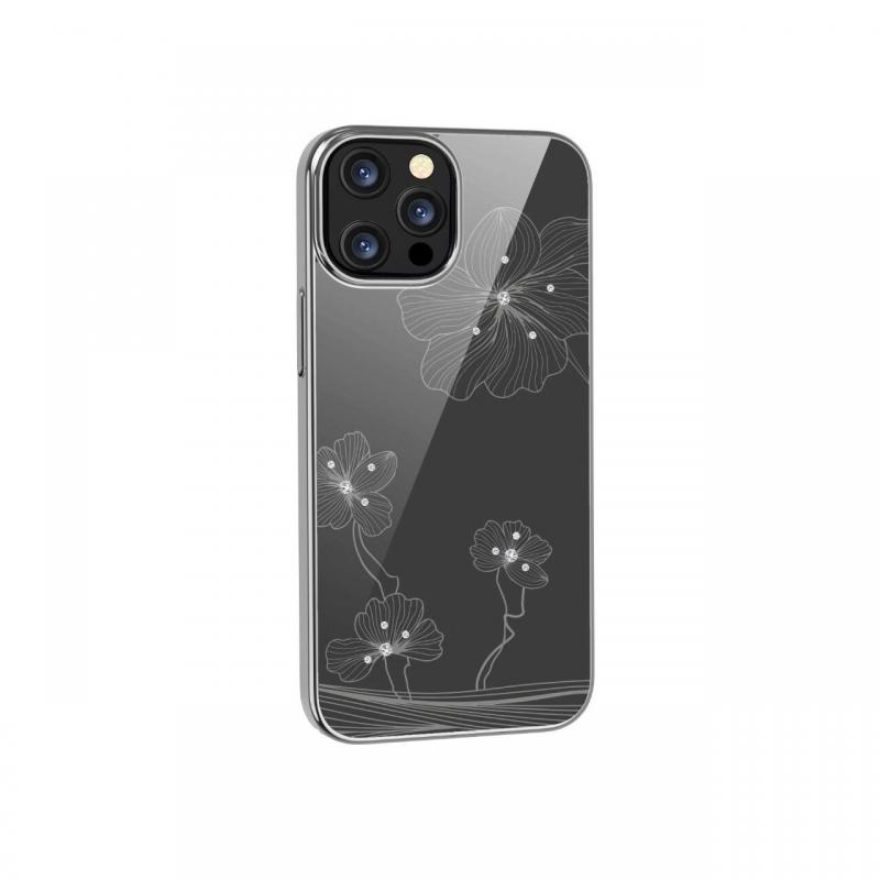 Husa iPhone 13 Pro Devia Crystal Flora Silver