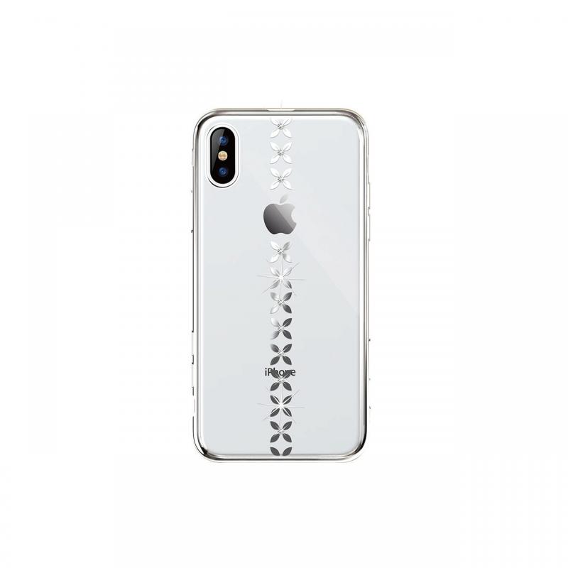 Carcasa iPhone XS / X Devia Lucky Star Silver