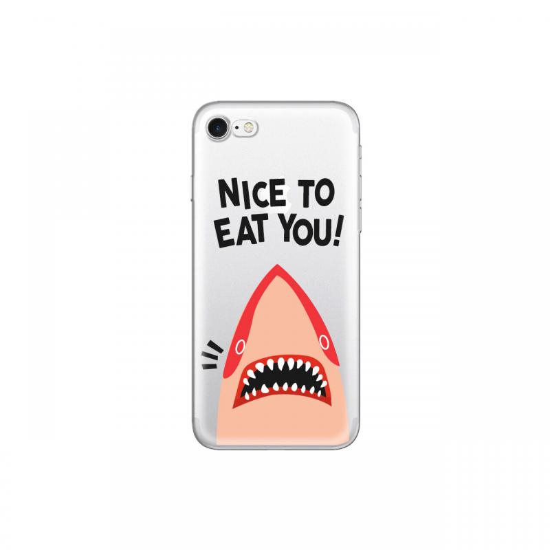 Husa iPhone 7/8/SE2020/SE2022 Lemontti Silicon Art Nice To Eat You