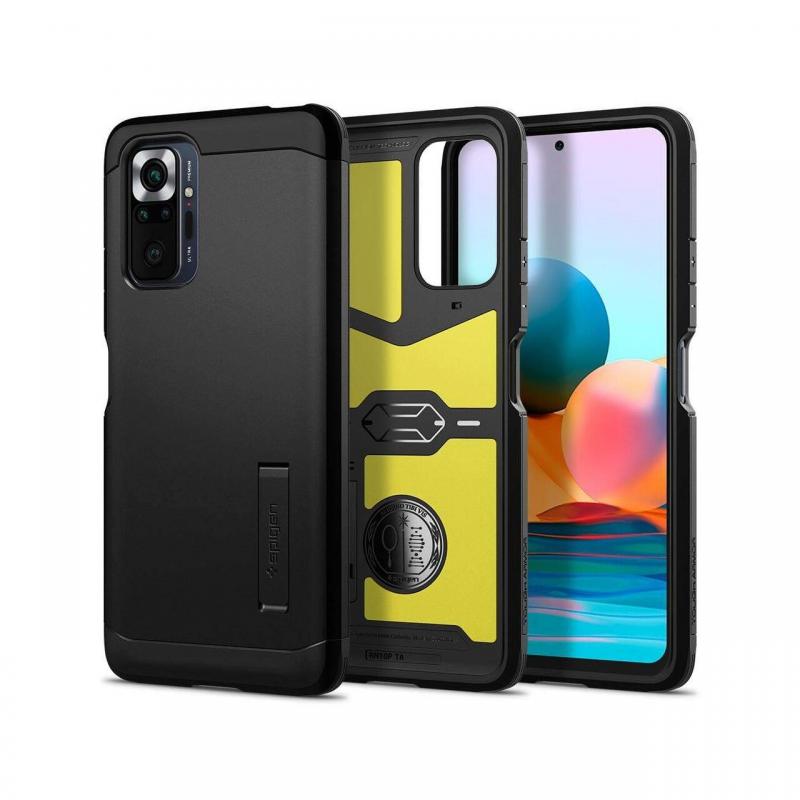 Husa Xiaomi Redmi Note 10 Pro Spigen Tough Armor Black