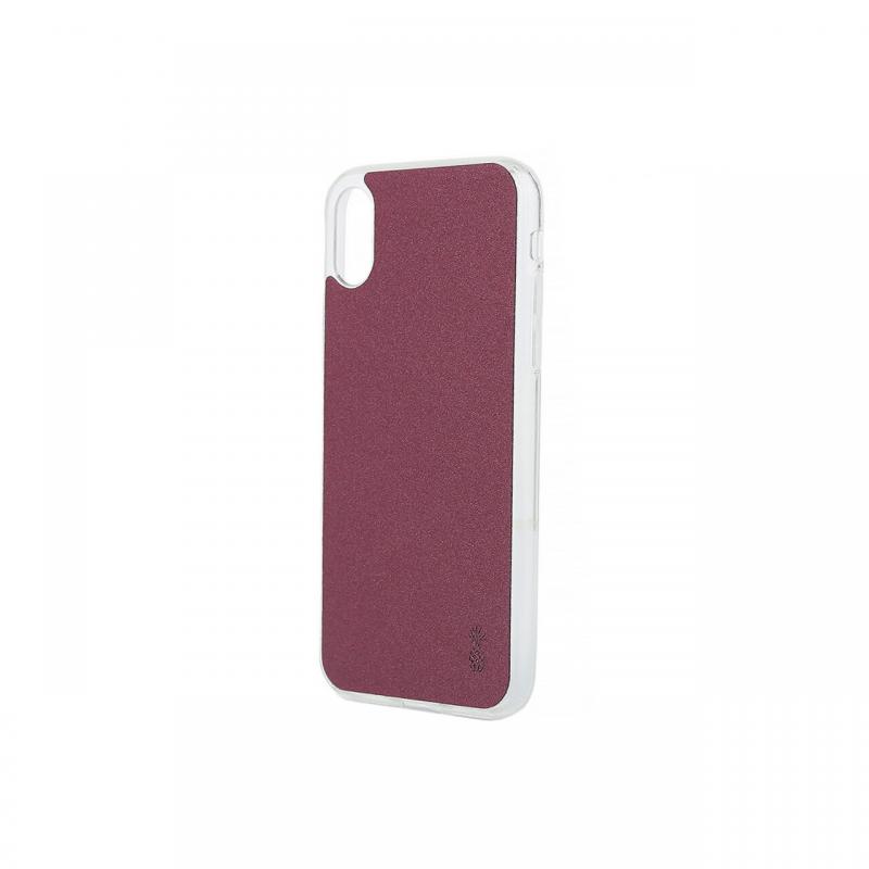 Husa iPhone X / XS Lemontti Silicon Vellur Violet