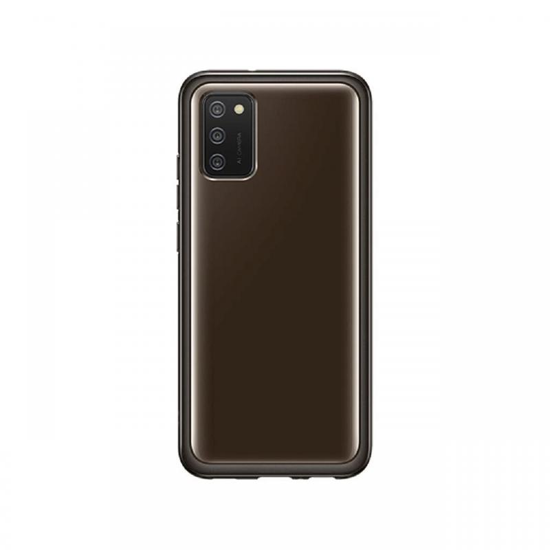 Husa Originala Samsung Galaxy A02s Soft Clear Cover Black