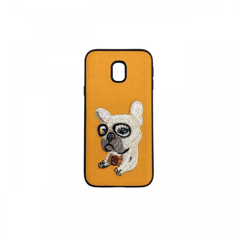 Carcasa Samsung Galaxy J5 (2017) Lemontti Embroidery Orange Puppy