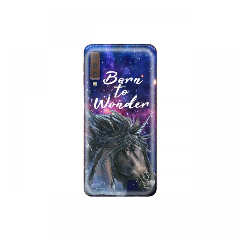 Husa Samsung Galaxy A7 (2018) Lemontti Silicon Art Born To Wonder