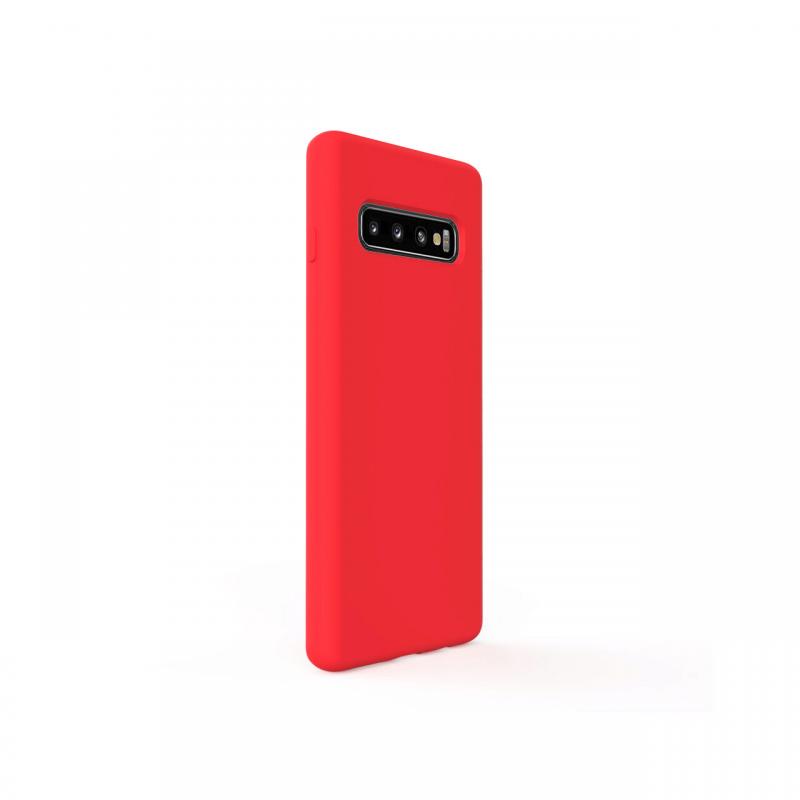 Husa Samsung Galaxy S10 Plus G975 Lemontti Liquid Silicon Red