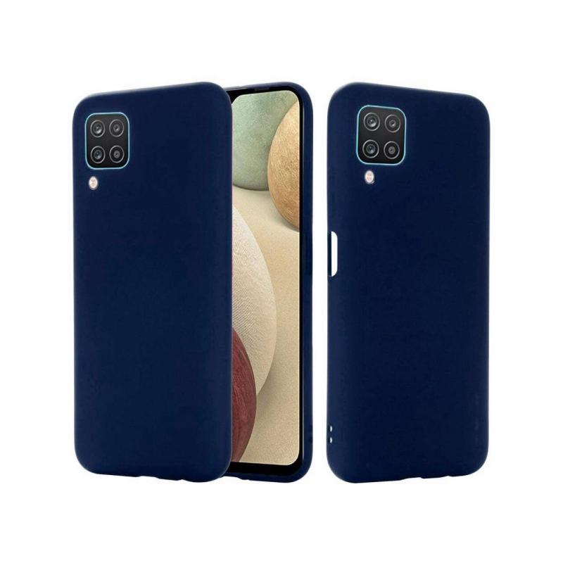 Husa Samsung Galaxy A12 Lemontti Silicon Silky Navy