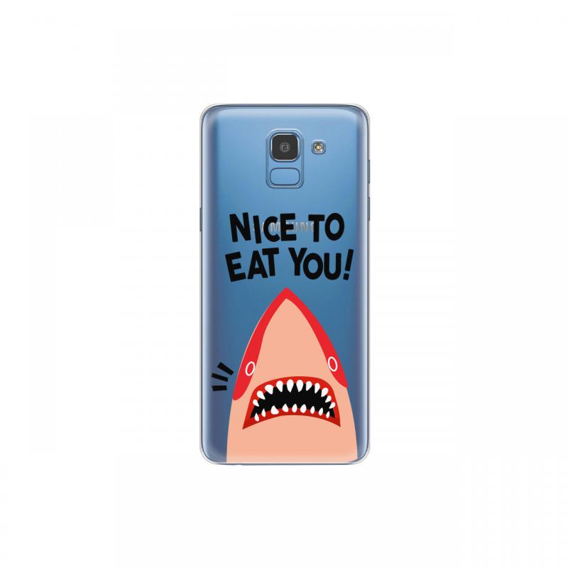 Husa Samsung Galaxy J6 (2018) Lemontti Silicon Art Nice To Eat You