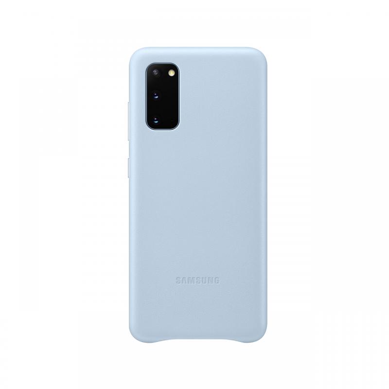 Husa Originala Samsung Galaxy S20 Leather Cover Sky Blue