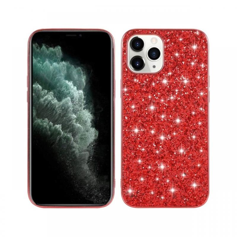 Husa iPhone 12 Pro Max Lemontti Glitter Powder Red