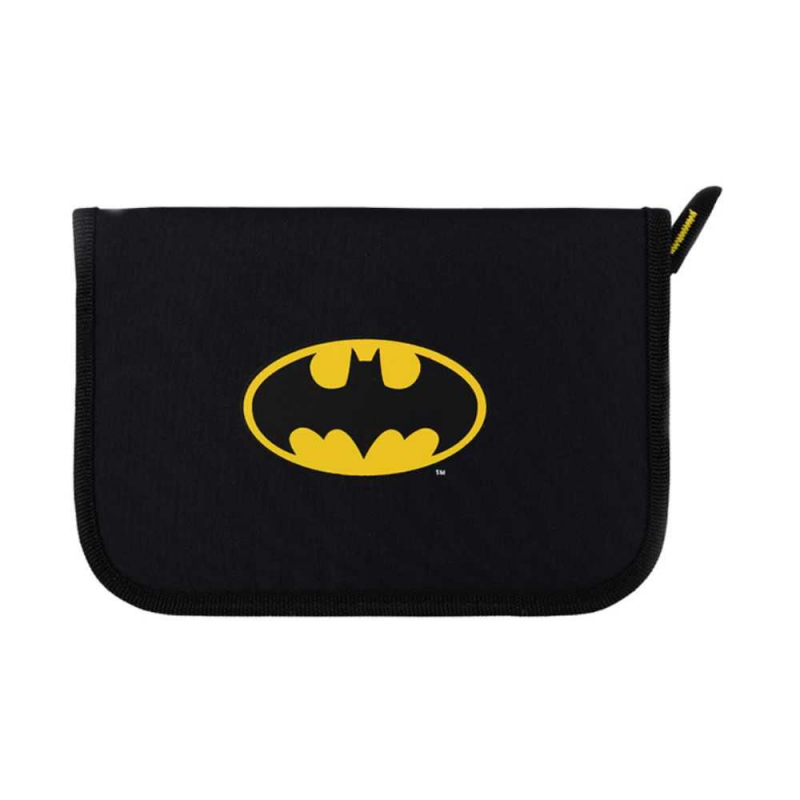 Penar Neechipat pentru Baieti, 1 Fermoar cu 2 Extensii, Model Batman, Culoare Negru