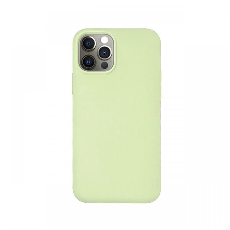 Husa iPhone 12 / 12 Pro Lemontti Silicon Silky Verde