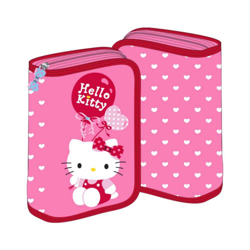 Penar Neechipat pentru Fete, 1 Fermoar cu 2 Extensii, Model Hello Kitty, Culoare Roz Pal