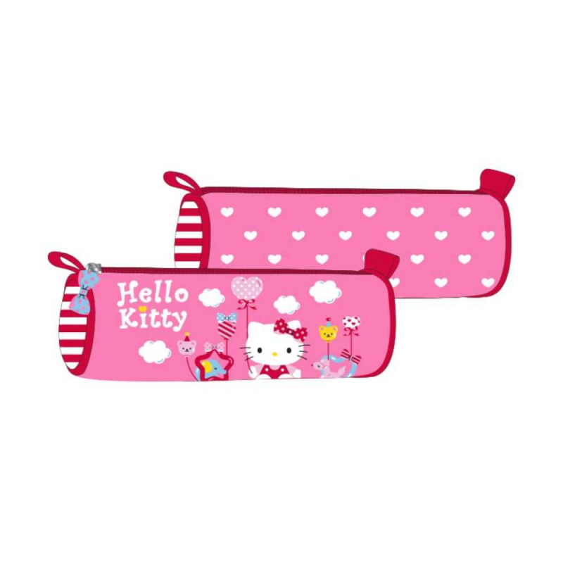 Penar Tip Etui pentru Fete, Model Hello Kitty, Culoare Roz