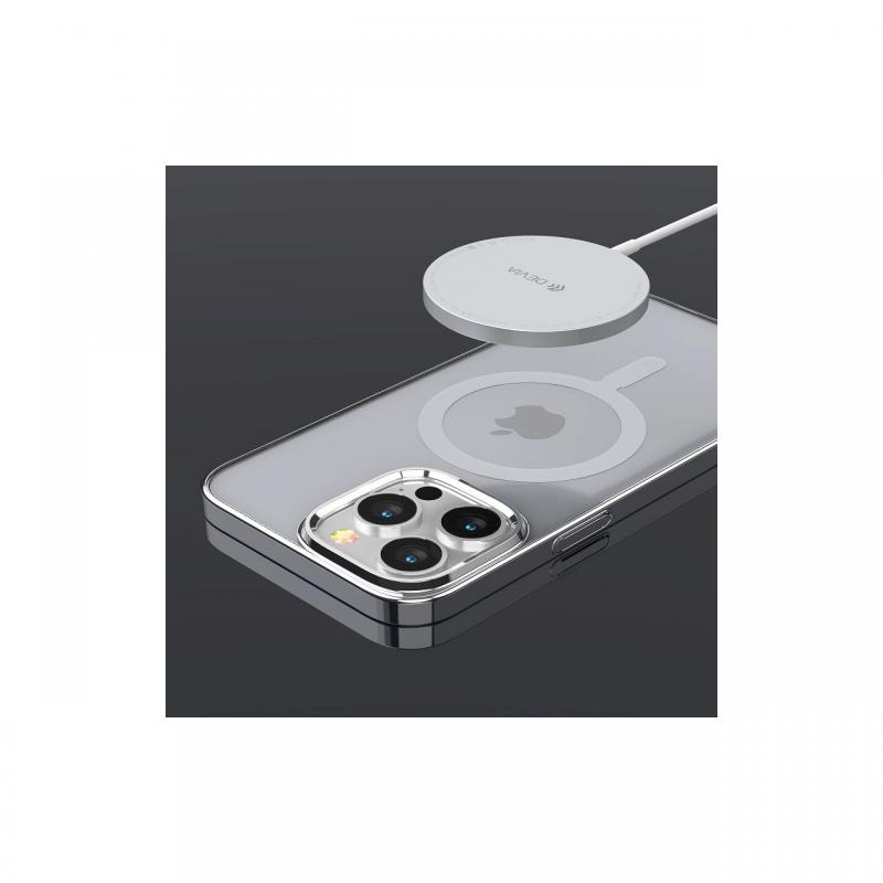 Husa iPhone 14 Pro Max Devia Glimmer Series Magnetic Silver