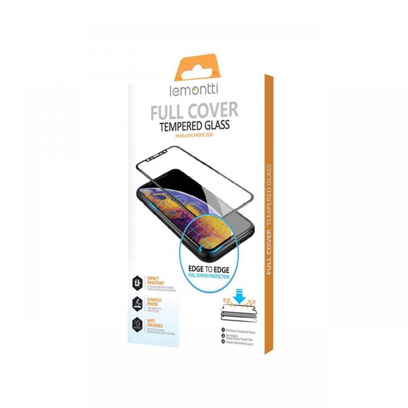 Folie Samsung Galaxy A70 Lemontti Sticla Full Glue Negru