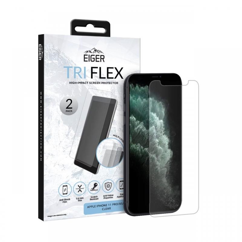 Folie iPhone 11 Pro / XS / X Eiger Clear Tri Flex