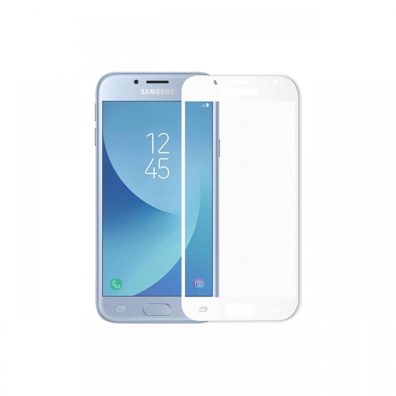 Folie Samsung Galaxy J5 (2017) Meleovo Sticla Full Cover White